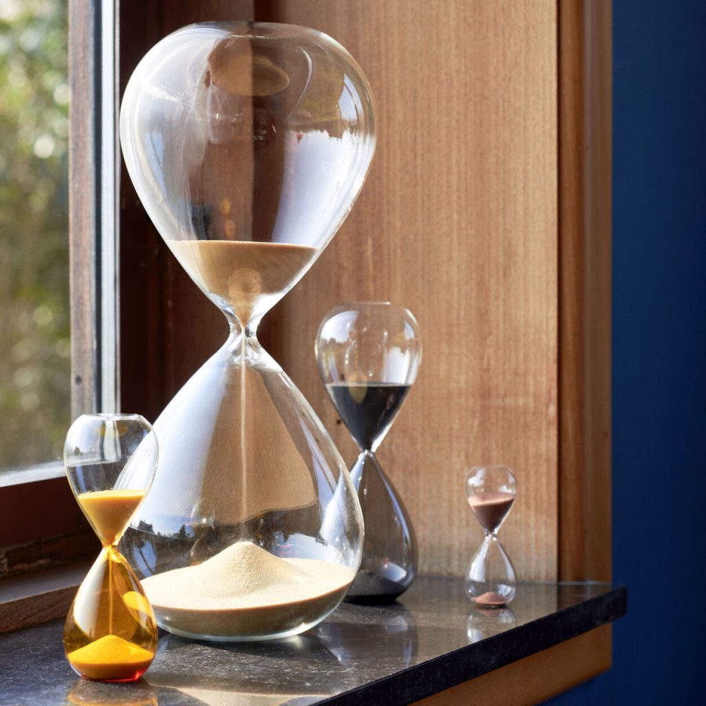50+ cool gifts under $15 for men and women: Hay Time Small Hourglass at MoMA Store