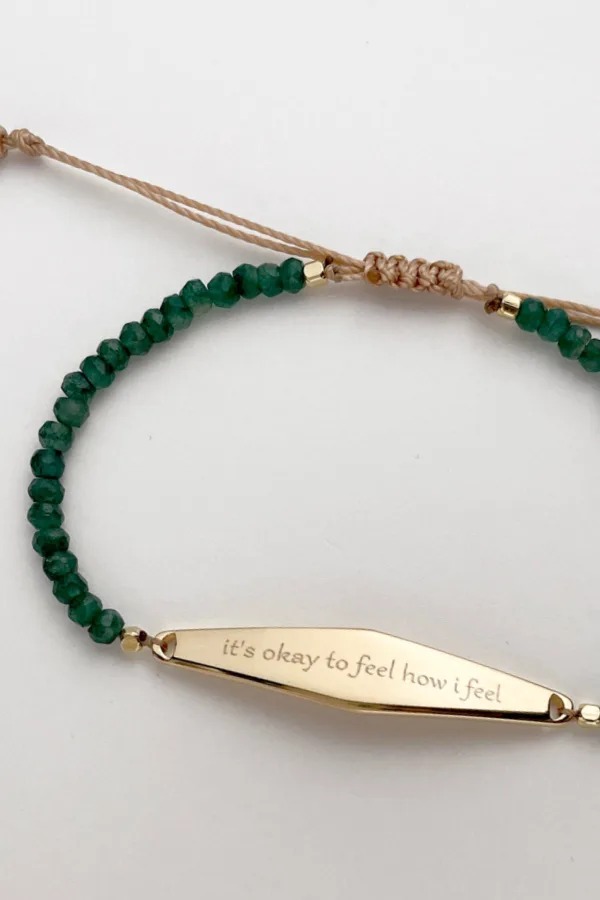 Presently Jewelry is destigmatizing anxiety and mental health issues with bracelets that give back and share mantras that can help in the moment