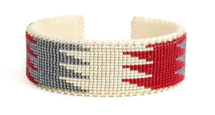 Mother's Day gifts that give back: Drew red glass cuff by Etkie