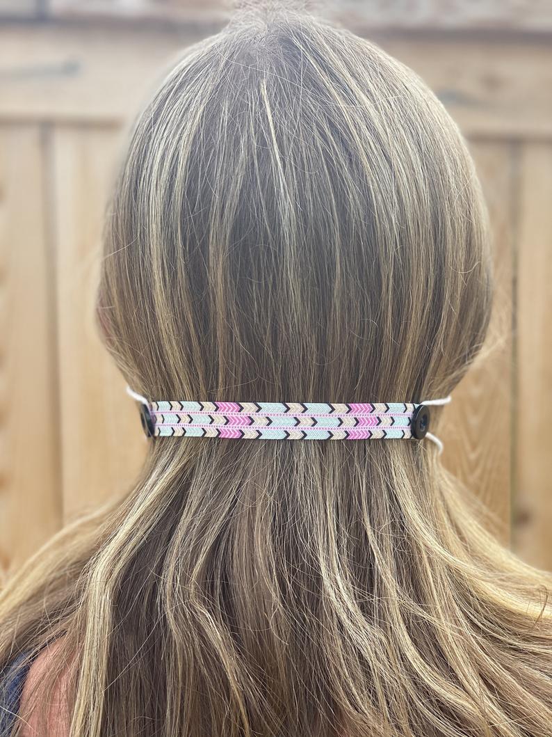 4 fun mask accessories to make wearing a mask a little easier: Protect your ears with these cute ear savers from Eymbellish Designs. 