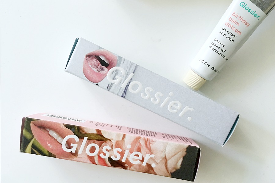 An honest review of Glossier Birthday Balm Dot Calm and their other glosses and salves | mompicksprod.wpengine.com