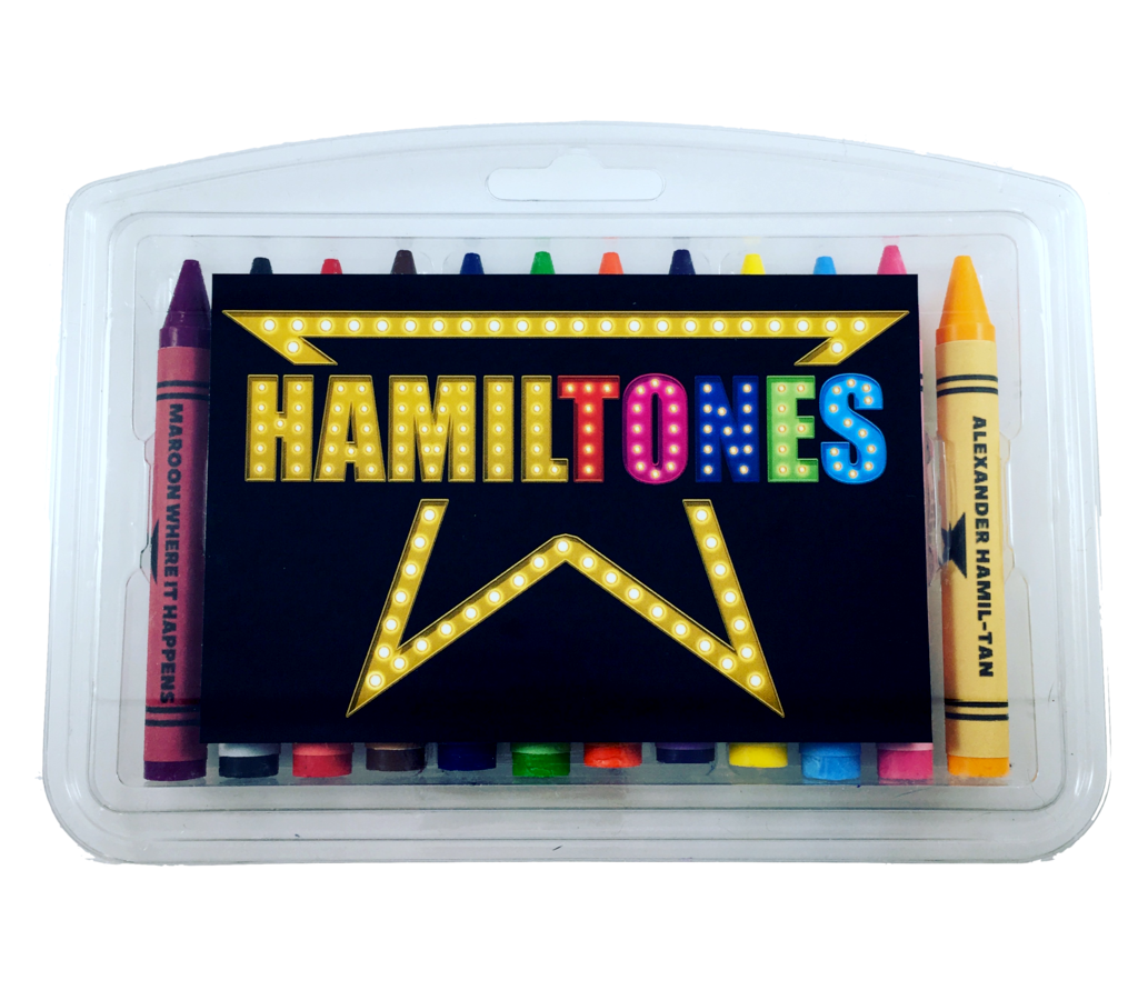 Hamiltones crayons feature colors like Burr'ple and Maroon Where it Happens | mompicksprod.wpengine.com