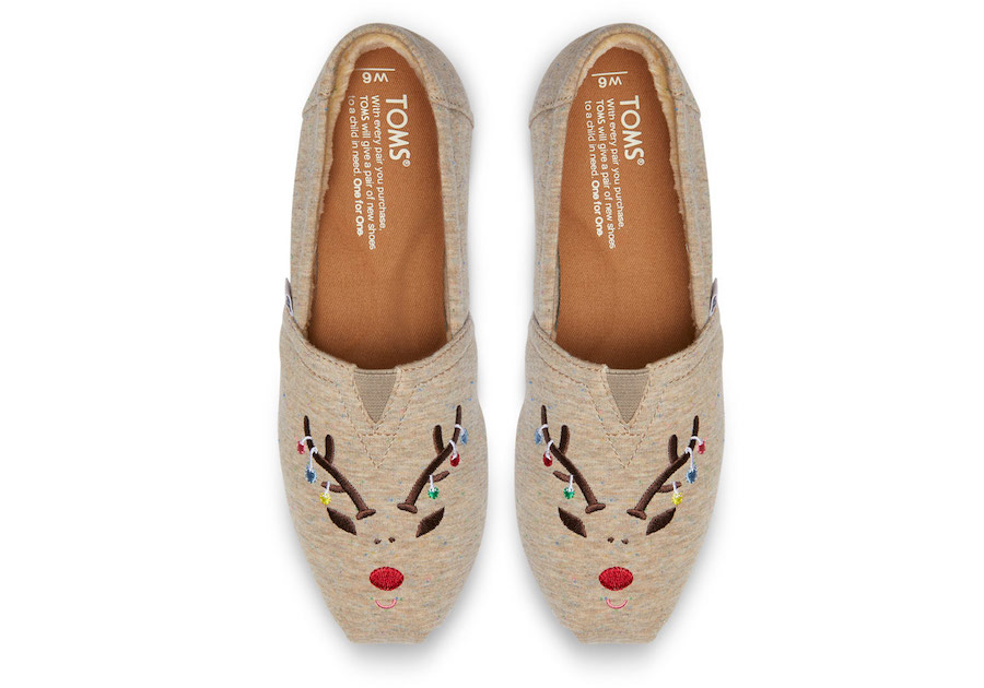 TOMS holiday reindeer shoes
