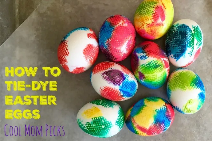 How to tie-dye Easter eggs. It's so much easier than it sounds.