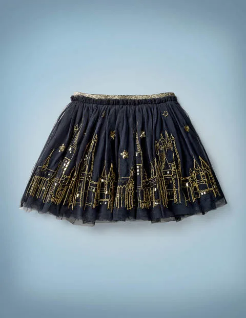 Harry Potter x Boden collection: Hogwarts embroidered skirt