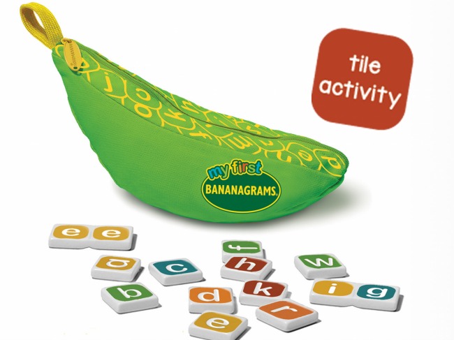 Birthday gift ideas for preschoolers under $15: My First BANANAGRAMS