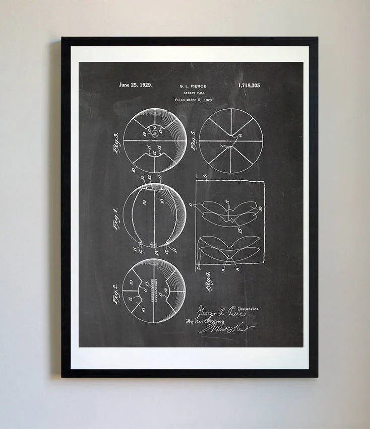Cool Father's Day gifts under $15: Basketball print from the original 1929 patent design