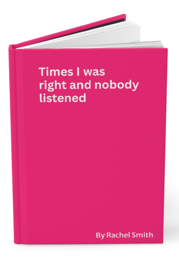 Best gifts for girlfriends: Times I was Right... funny personalized journals from Etsy's Snarky Cubicle