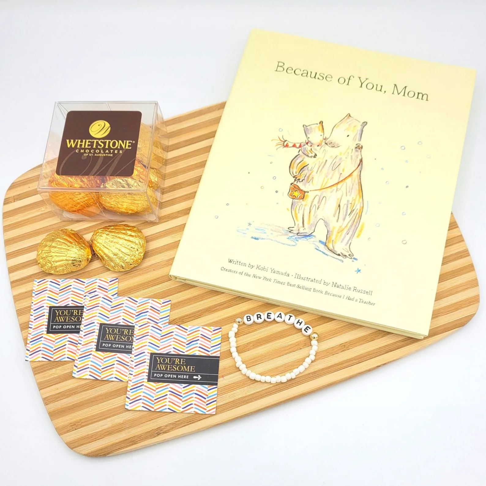 Because of You Mom: Part of this personalized TLC gift box for Grandma or Mom on Mother's Day