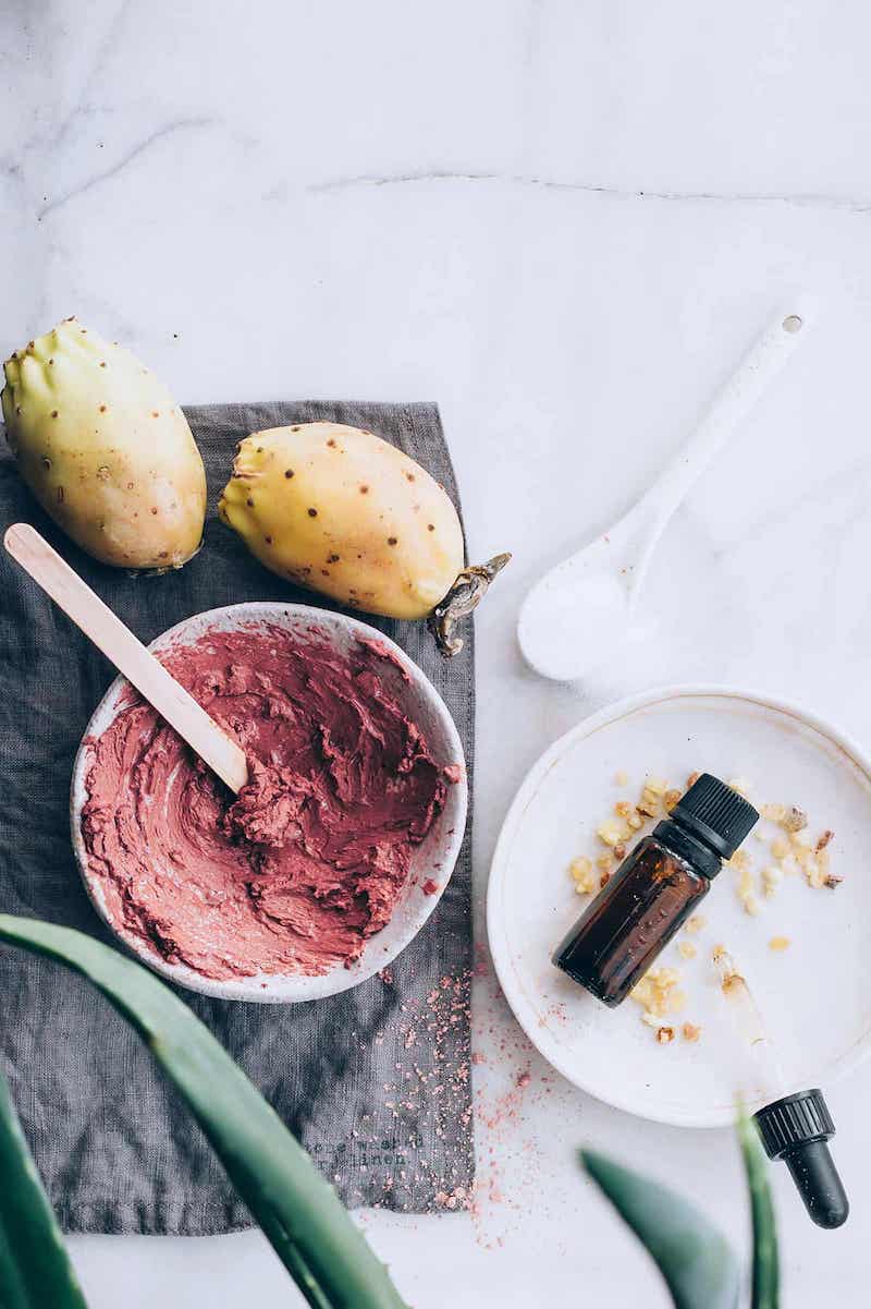 DIY face mask recipes: Cactus Water + Vitamin C mask at Hello Glow