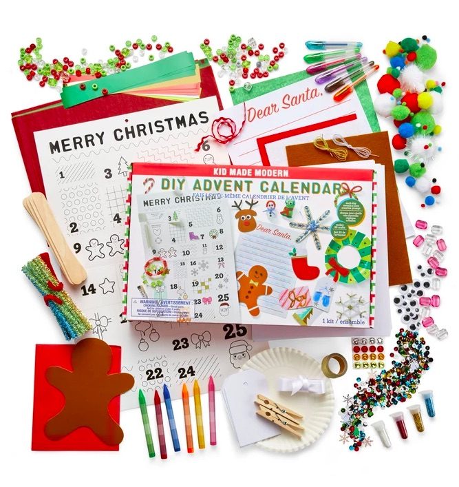 DIY Advent Calendar for kids by Kids Made Modern