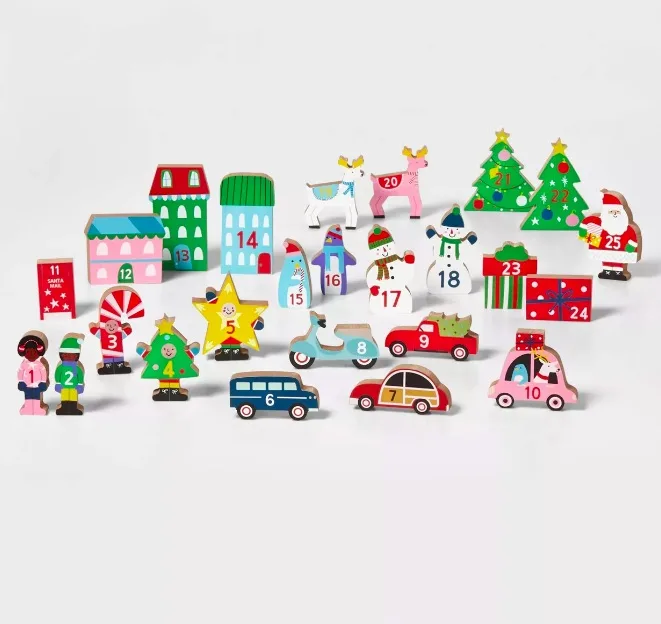 Wood scene advent calendar from Wondershop for Target
