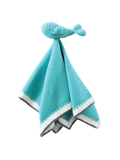Adorable fair trade whale baby blanket from Shopping for Good