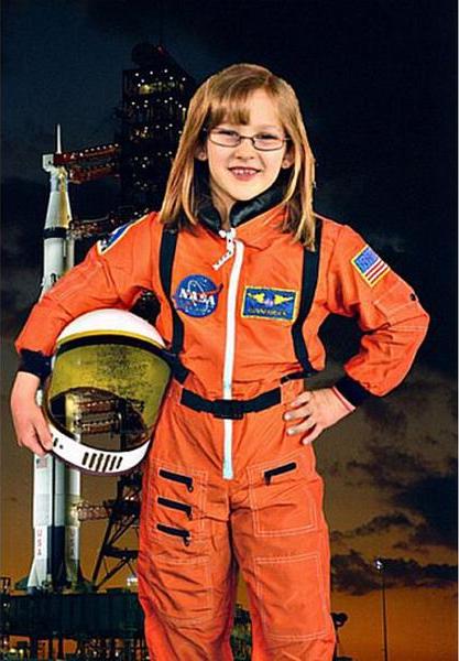 Strong girl costumes modeled after real life heroes: Be Sally Ride or Mae Jaemeson with this official orange NASA jumpsuit | mompicksprod.wpengine.com