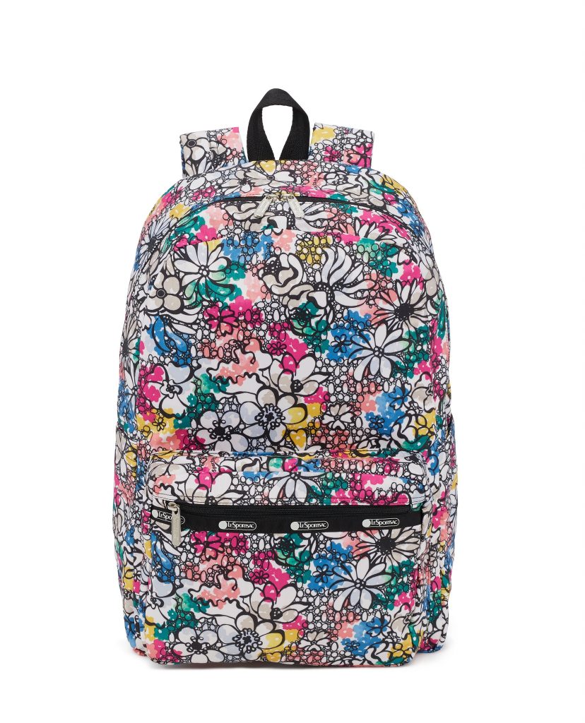 Cool backpacks for tweens and teens: The Floral print backpack from LeSportSac