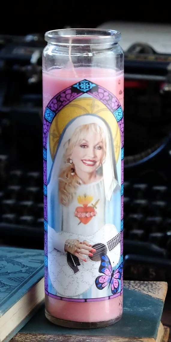 Special Mother's Day gifts under $20: Saint Dolly Prayer Candle