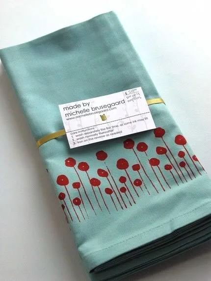 Picnic Week: Cool Handmade Napkins and Eco-Tableware