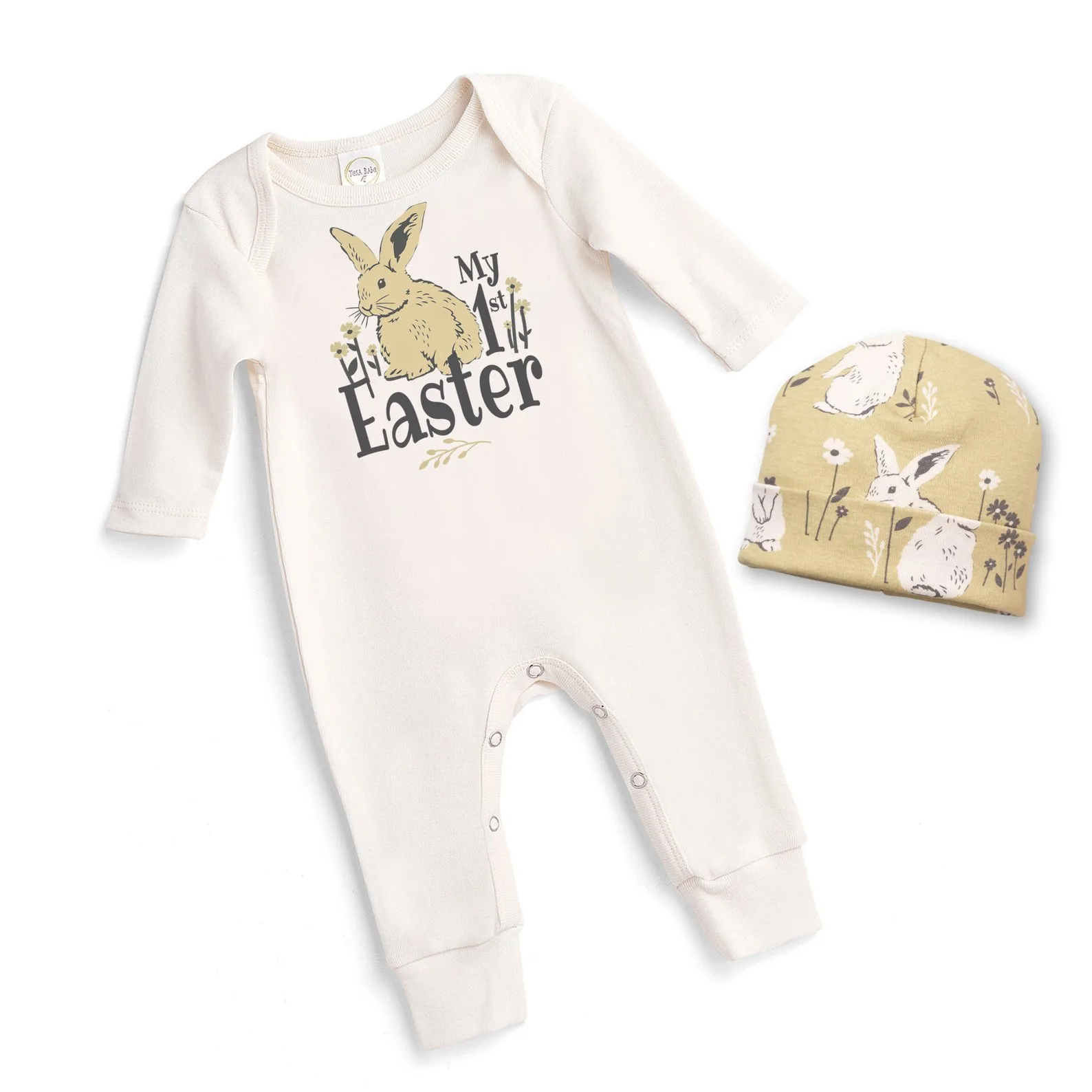 Cute Easter gifts for baby: My first Easter romper and hat set from Tesa Babe on Etsy