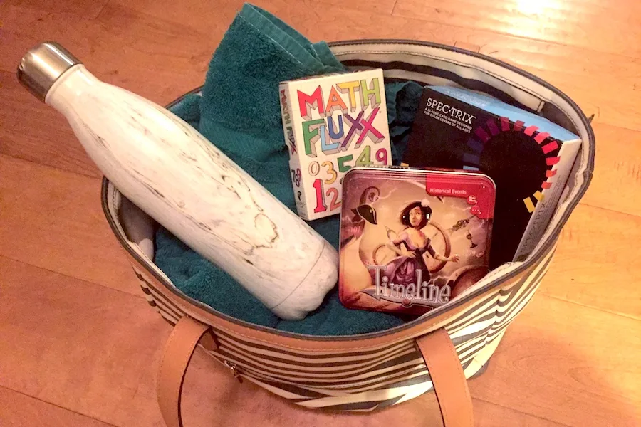 The best family games for travel, because the boxes are small!