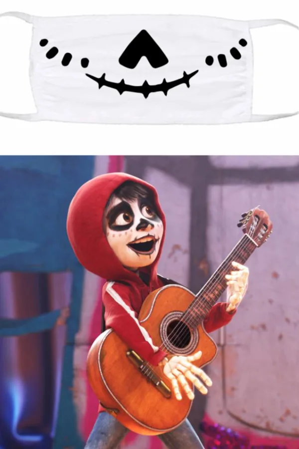 Halloween costumes using face masks: Coco is pretty simple to recreate using these tips