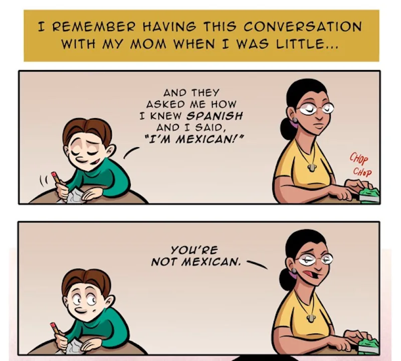 What's the difference between Latino and Hispanic? Find out in the You Say Latino mini comic by Terry Blas