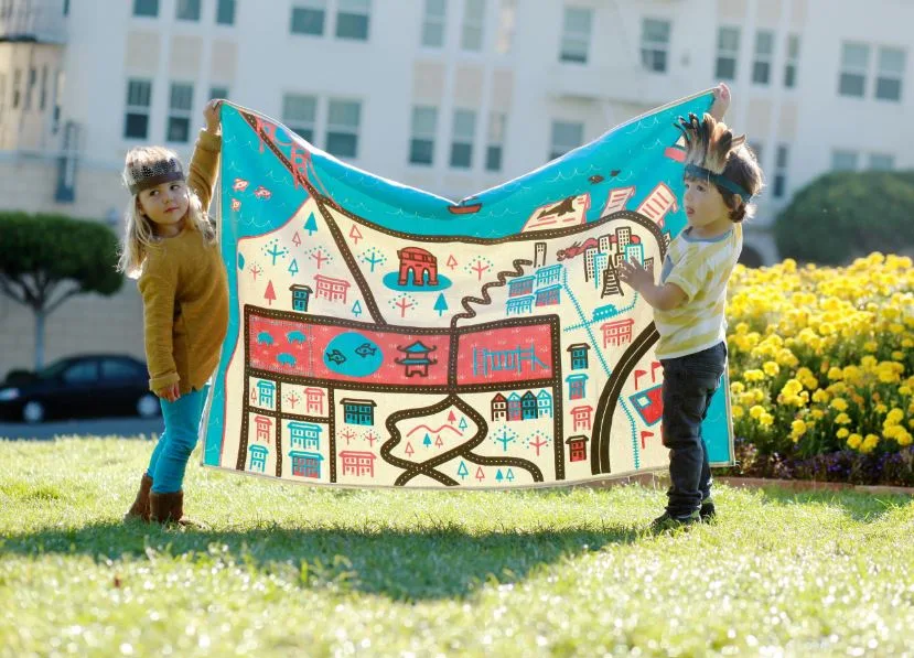Wanderlust City Playmats by Ella Lou - San Francisco