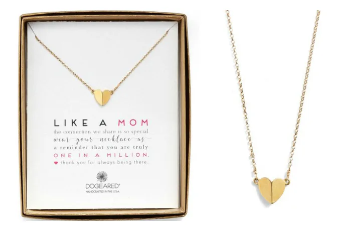 The 'Like a Mom' Peaked Heart Pendant Necklace for the other important women in your life.