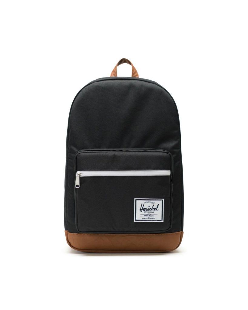 We're huge fans of the Herschel laptop backpacks for teens -- the faux leather bottom here adds extra style and extra protection