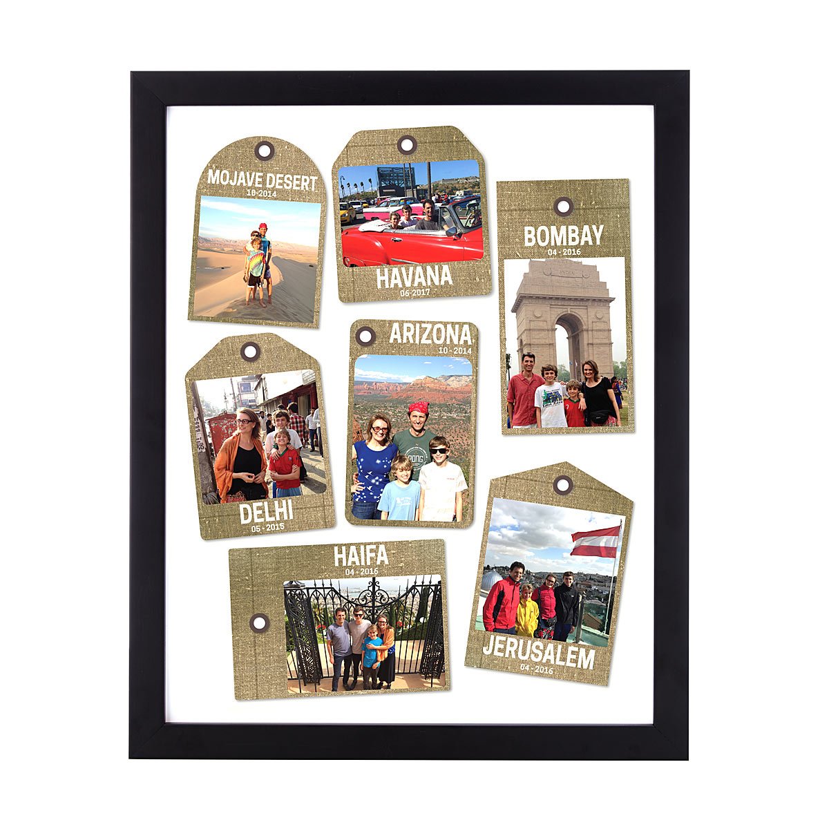 Creative photo gifts for Father's Day: Custom Travel Tag Print | Uncommon Goods