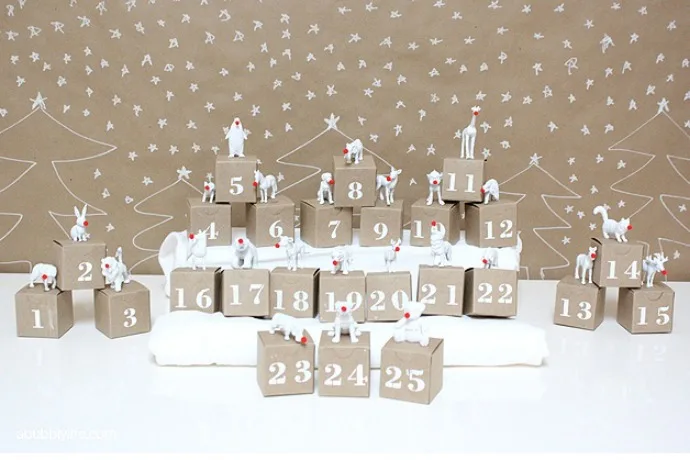 DIY Advent Calendar by A Bubbly Life