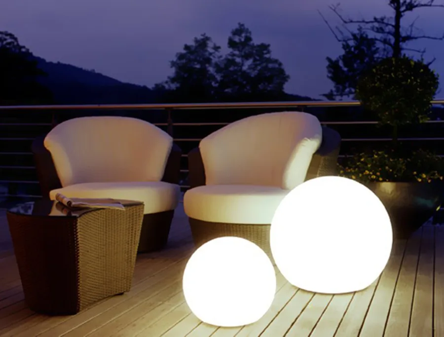 Outdoor Lighting Ideas: LED Ball Lamp from Amazon