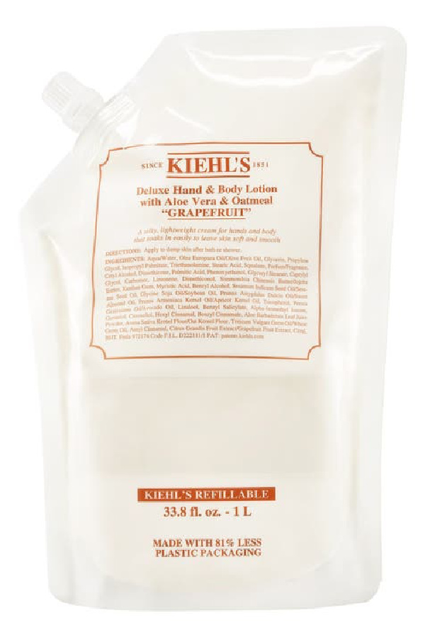 Kiehl's grapefruit shower gel refills are on sale