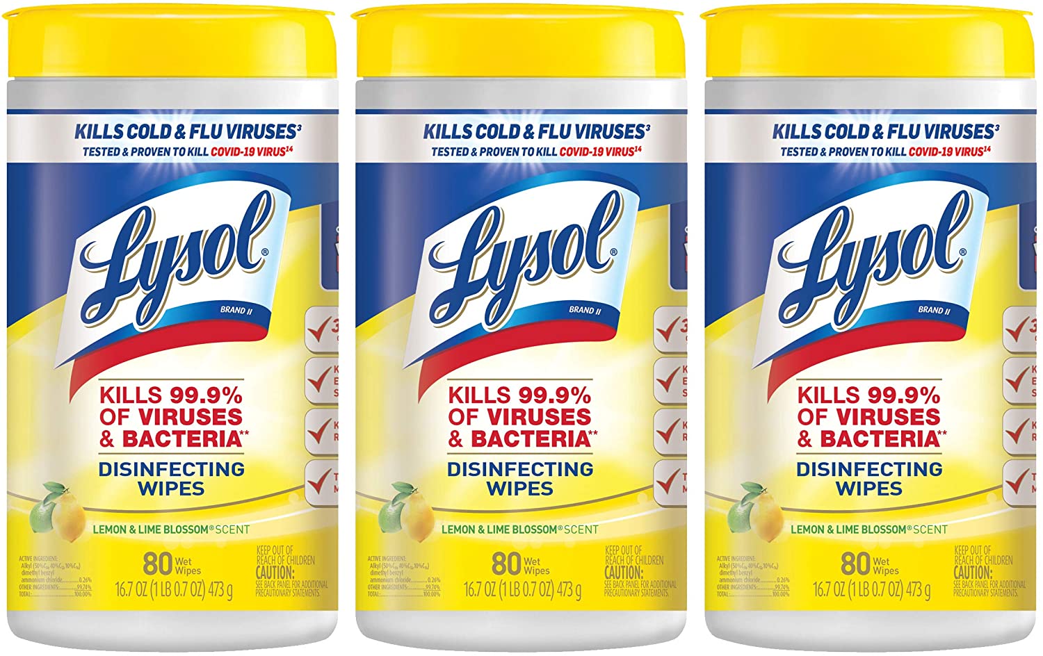 A few things to stock up on (ahem, not hoard) for cold, flu, and COVID season: Lysol wipes | Amazon