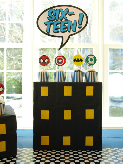 Free Printable Superhero Cupcake Toppers at Less Than Perfect Life of Bliss