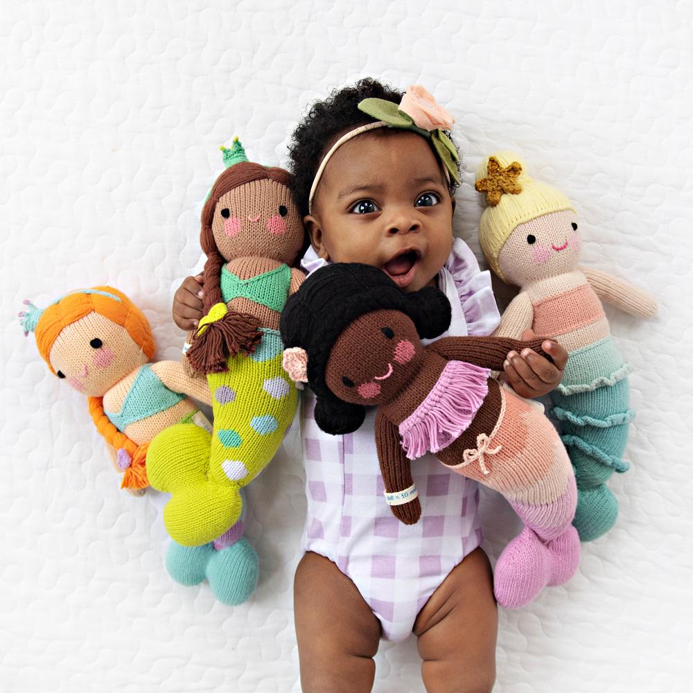 Handmade toys for kids: Mermaid dolls from Cuddle and Kind donate one back to a child in need