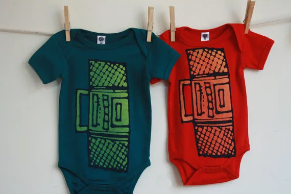Screenprinted tees at Earth Cadets on Etsy