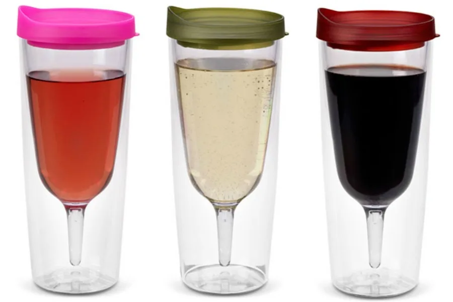 5 clever ways to transport wine to picnics: Large Wine Sippy Cups at Give Simple
