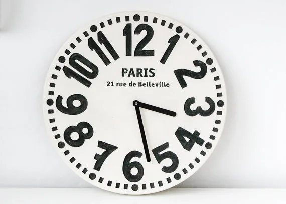 Paris wall clock
