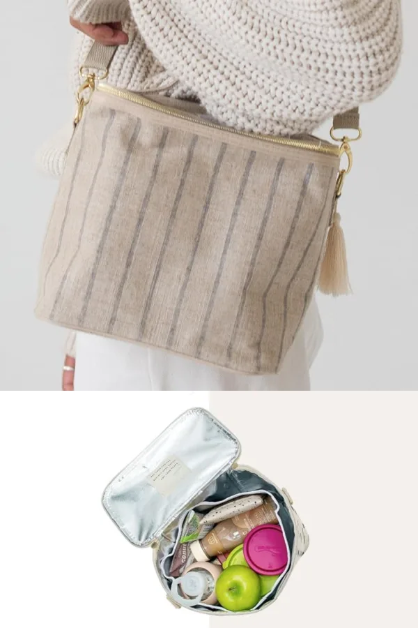 Cool Lunch bags for Teens: The Reusable Brown Bag in canvas from Italic Home on Etsy