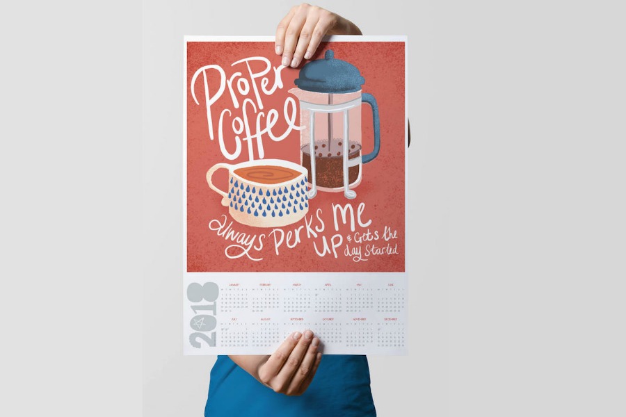 12 of the very best printable calendars we hope are as inspiring as 2018 will be.