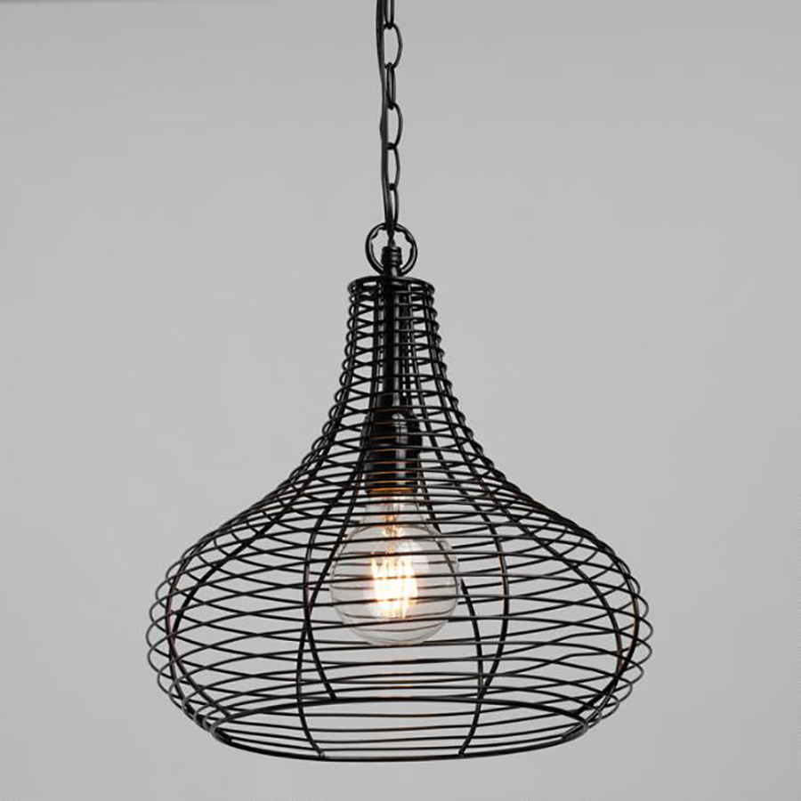 Cool backyard lighting Ideas: Wire Teardrop Solar Pendant from World Market
