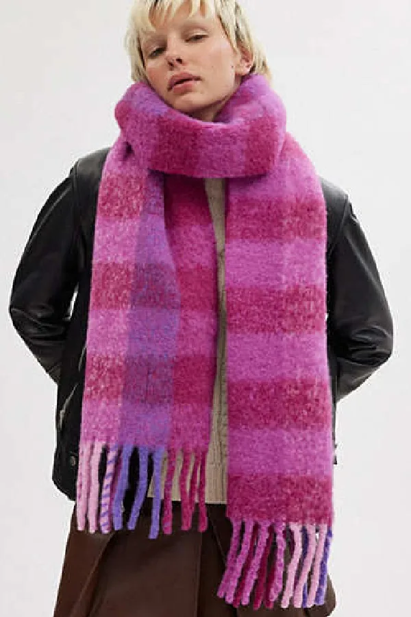 Coach's oversized fringed muzzler: Affordable alternative to Acne Studios, and now on sale!