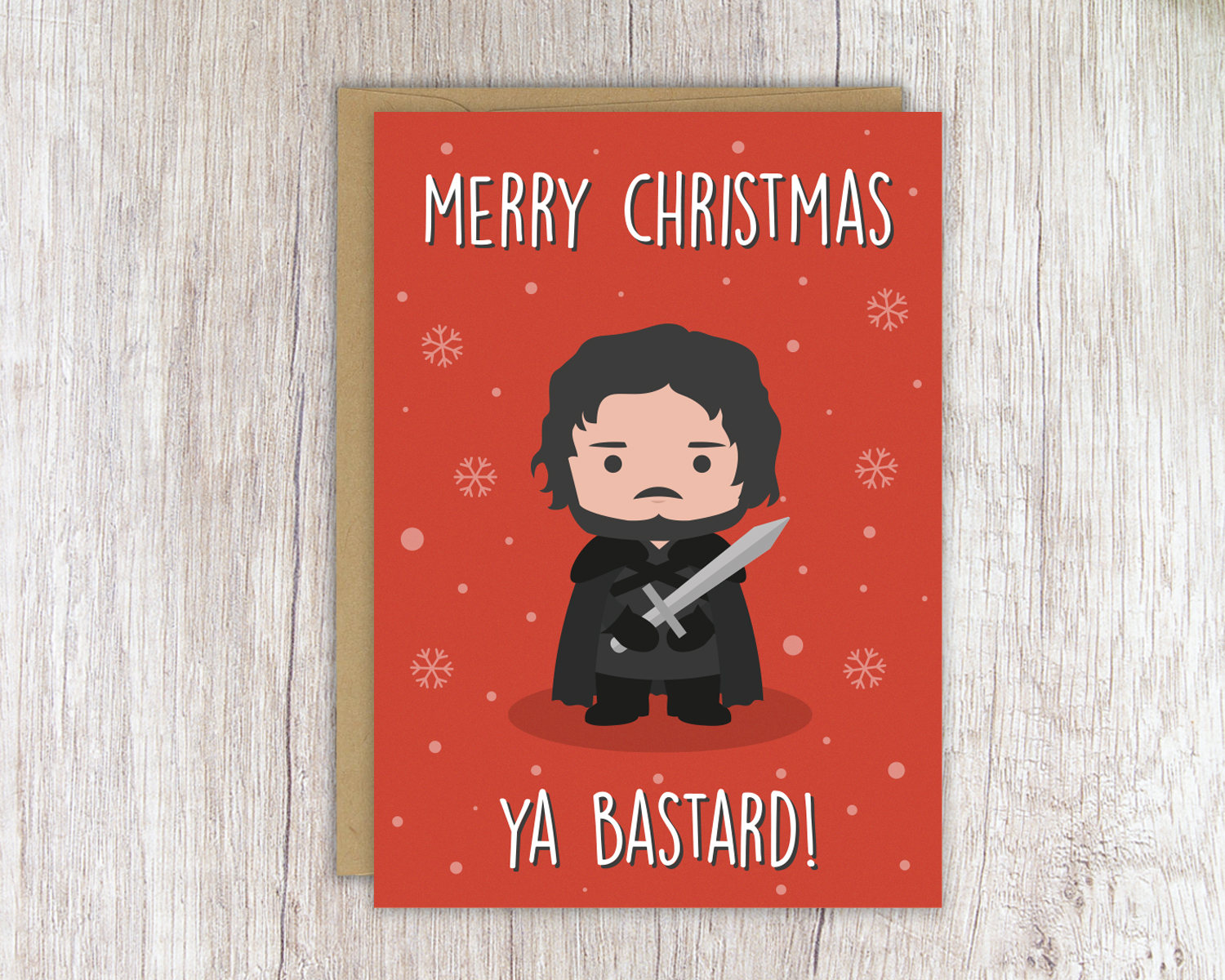 Deck the Halls and Not Your Family: Funny Christmas card for the friend who barely survived Thanksgiving