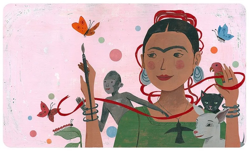 Hispanic Heritage Month books: Frida Khalo and her Animalitos by Monica Brown and John Parra