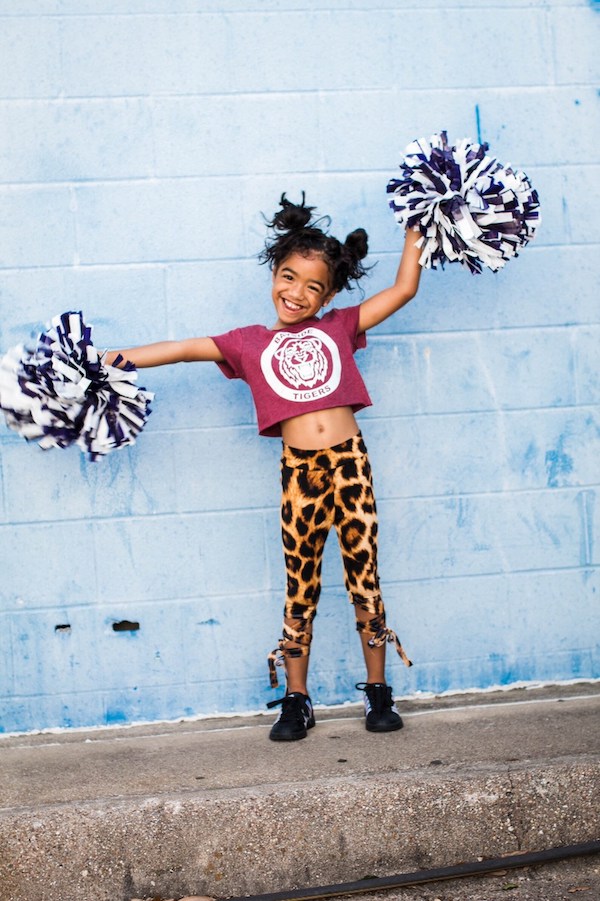 Cool 90s Halloween costumes for kids: Saved by the Bell Bayside Tigers Tee from Naked Mangoes