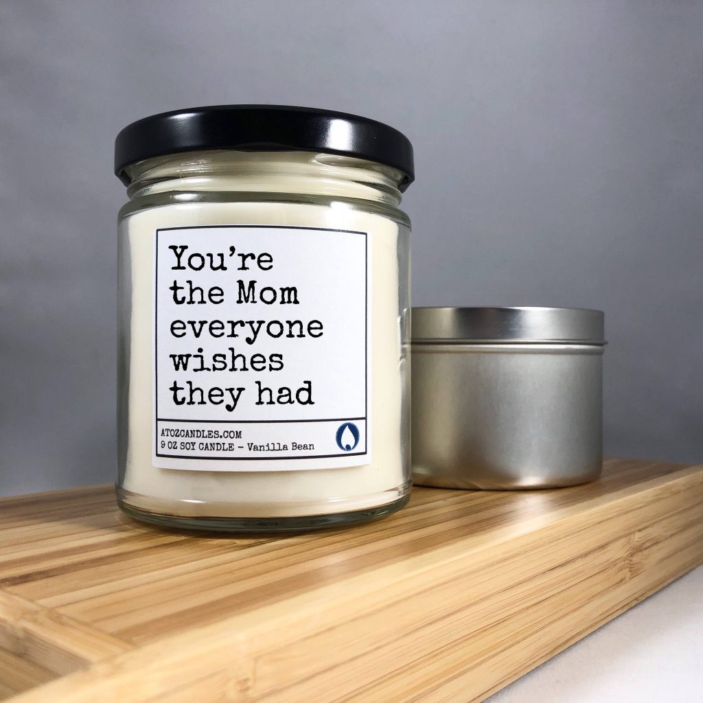 Personalized Mother's Day gifts: Personalized Candle | A to Z Candles