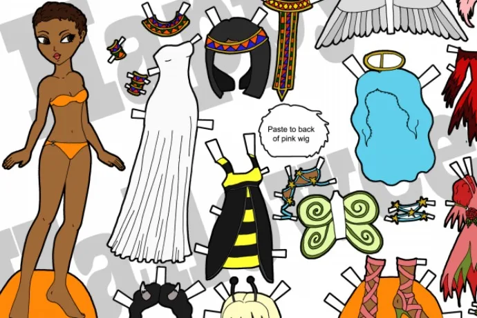 Cool free printable paper dolls: Tons of great options like these from Paperthin Personas