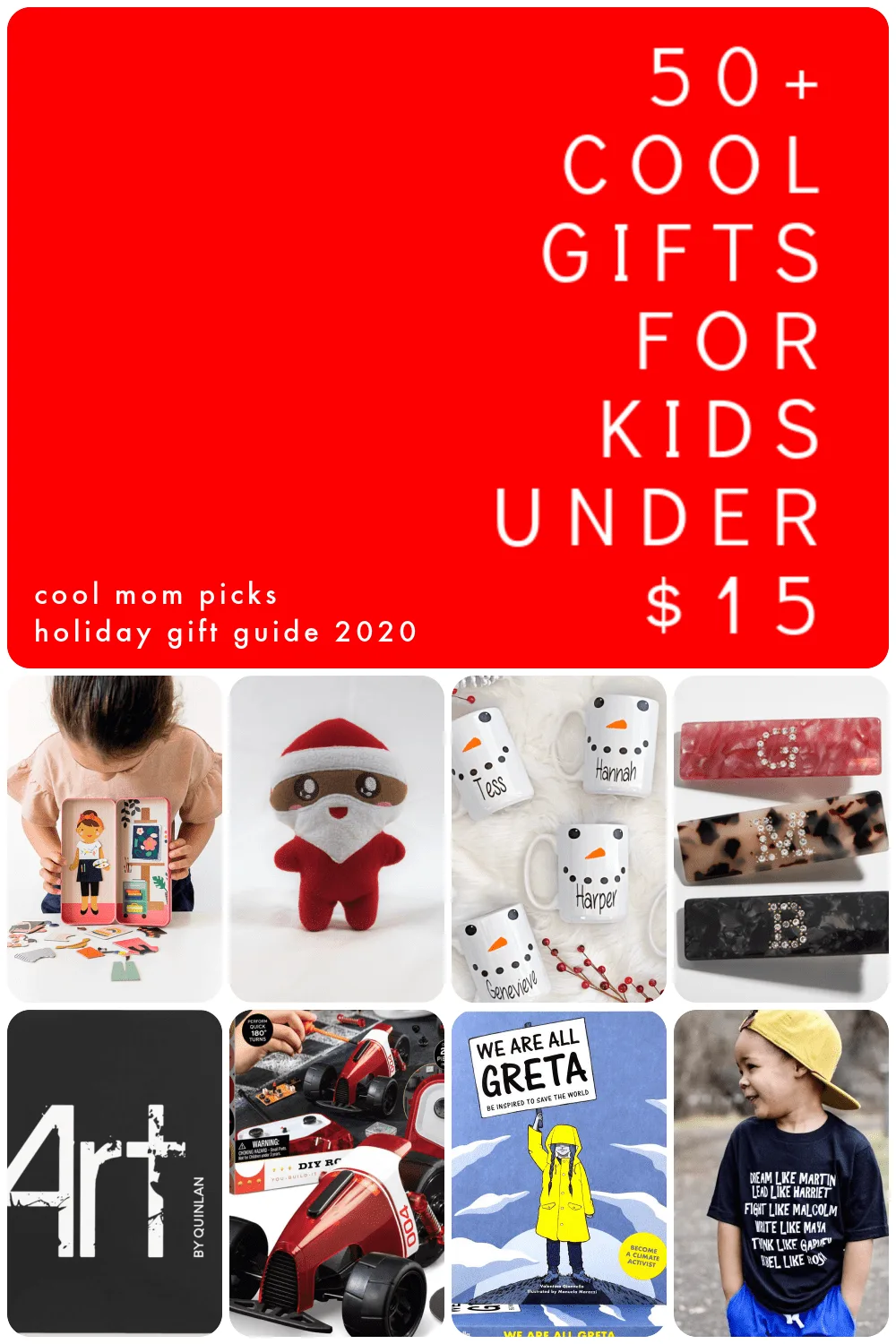 50+ gifts under $15 for kids: Personalized kids' snowman face mug. Just add hot chocolate!