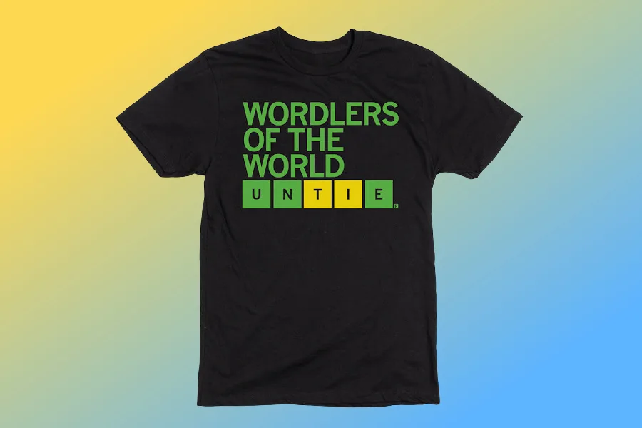 The Wordle t-shirt! Wordle nation, we found a t-shirt that's as clever as you are!
