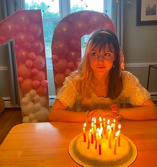 Birthday candles placed in paper plate for safer celebrating during Covid pandemic